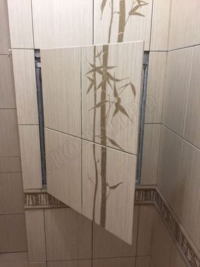 Люк под плитку Нажимной Секрет-Лайт 600*500 Люк под плитку Нажимной Секрет-Лайт 600*500