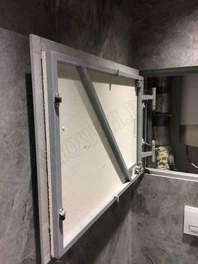 Люк под плитку Нажимной Железяка 800*700 Люк под плитку Нажимной Железяка 800*700