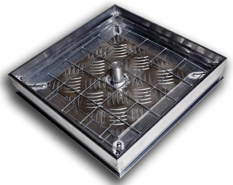 Напольный люк Премиум 54 мм 2 створки Напольный люк Премиум 54 мм 2 створки