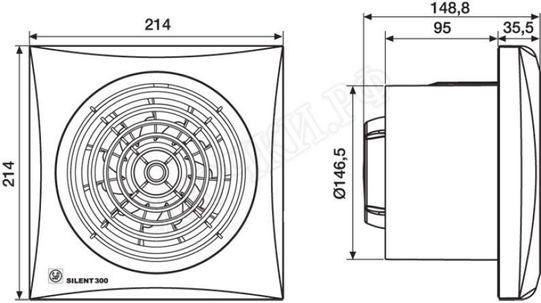 Вентилятор SILENT-300 CZ SILVER Вентилятор SILENT-300 CZ SILVER