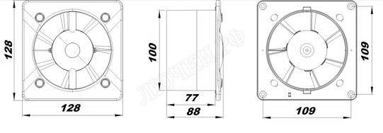 Вытяжной вентилятор Awenta System+, Silent, 100, KWS100H Вытяжной вентилятор Awenta System+, Silent, 100, KWS100H