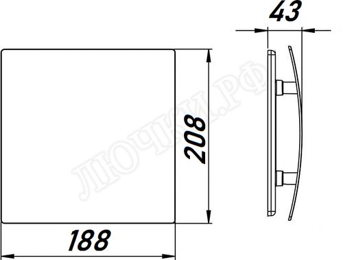 Вытяжной вентилятор Awenta System+, Silent, 125, KWS125W, PEDM125, Под покраску, пластик Вытяжной вентилятор Awenta System+, Silent, 125, KWS125W, PEDM125, Под покраску, пластик